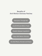 List of benefits for anti-motion sickness patches